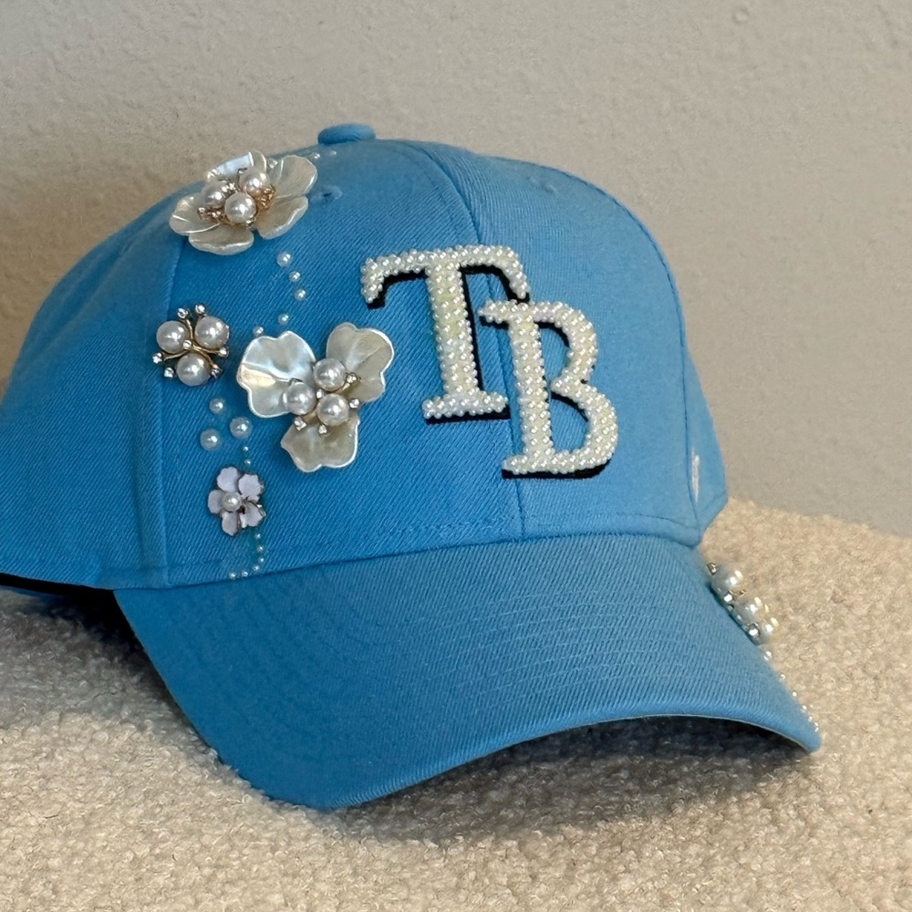 47 Blue Floral Baseball Cap